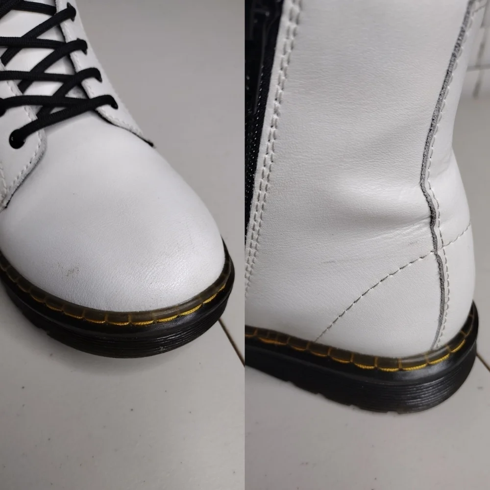 Dr. Martens Zavala Goth Punk Whimsigoth Side Zip Lace Up Combat Ankle Boots Sz 5 - Picture 13 of 15